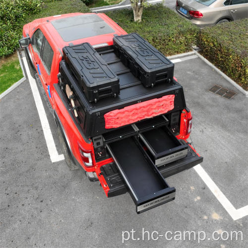 Sistema de gaveta de carro com gaveta de caminhão offroad